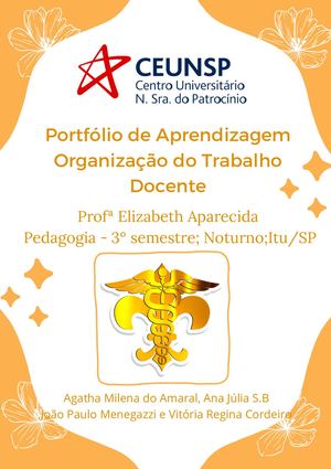 Portifólio de Aprendizagem Ceunsp Itu
