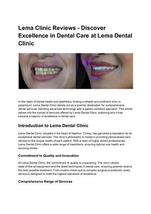 Lema Clinic Reviews