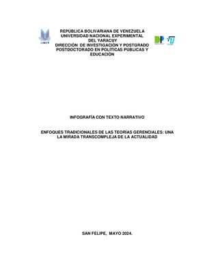 Infografia Teorias Gerenciales Yennys Ramirez L