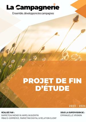 Projet de Fin d'Etudes 2023 2024