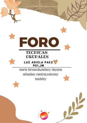 Foro Presencial