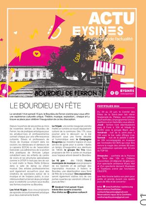 ACTU'EYSINES 71 - JUIN 2024