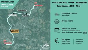 Rando Kayak Blavet Parc d'eau vive > Hennebont