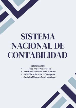 Sistema Nacional De contabilidad