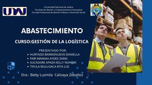 Sistema De Abastecimiento