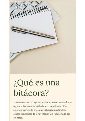 Que Es Una Bitacora Pdf