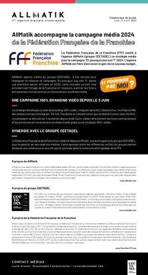 Allmatik accompagne la Stratégie Média 2024 De La Fff