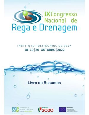 Livro Resumos - IX Congresso Nacional de Rega e Drenagem