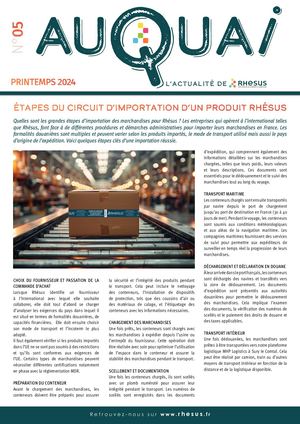 News Rhésus Au Quai N°5 juin 24