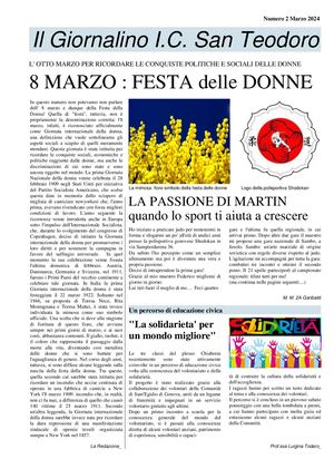 Giornalino Ic San Teodoro Numero 2