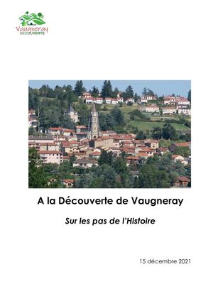 Livre "A la découverte de Vaugneray - Sur les pas de l'histoire"
