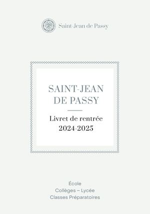 Livret de rentrée 2024 2025
