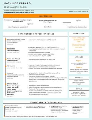Mathilde Errard Cv 2024