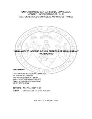 Reglamento Interno De Trabajo Y Leyes !