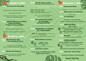 Programme Fêtes Barcelonne Du Gers 2024