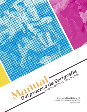 Manual proceso de Serigrafía a cuatricromía