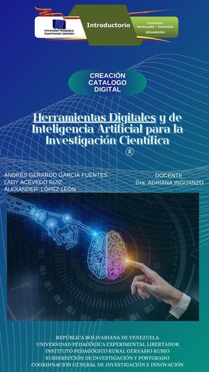 Catálogo De Herramientas Digitales Y De Inteligencia Artificial Para La Investigación Científica