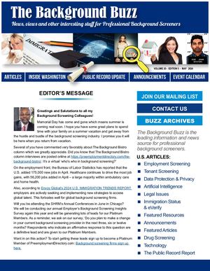 BACKGROUND BUZZ - MAY 2024