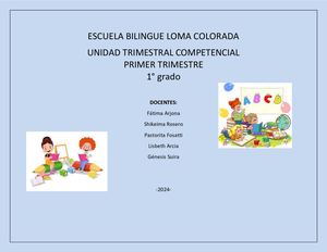 1° Grado Unidad Trimestral