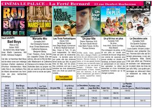 Cinéma du 05 au 11 Juin 2024