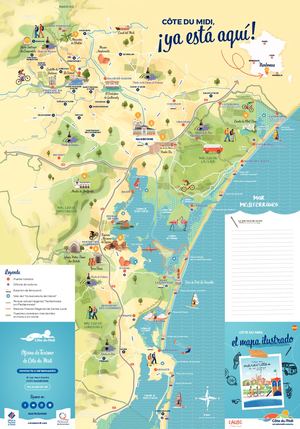 Côte du Midi - el mapa ilustrado