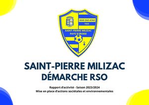 Rapport d'activité RSO - Saint Pierre Milizac - Saison 23/24