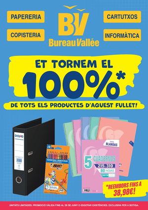 FOLLETO 100% REEMBOLSO CATALAN