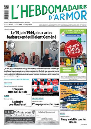 Hebdo d'Armor samedi 8 juin 2024 édition 3647