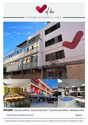Vedruna Al Dia Revista Escolar Documents De Google