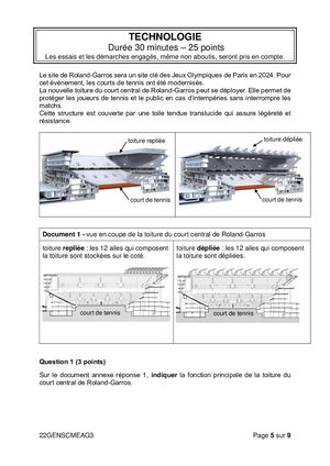 Sujet Jeux olympiques 2024