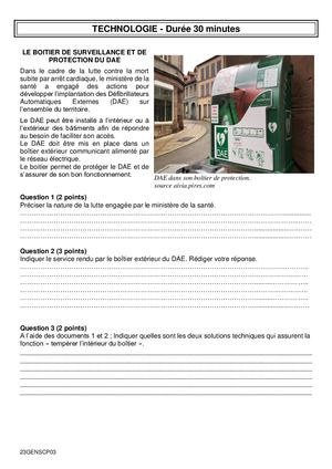 Sujet Boitier De Surveillance