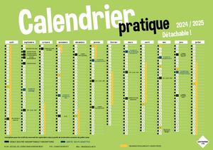 Calendrier Guide Je suis jeune 2024-2025