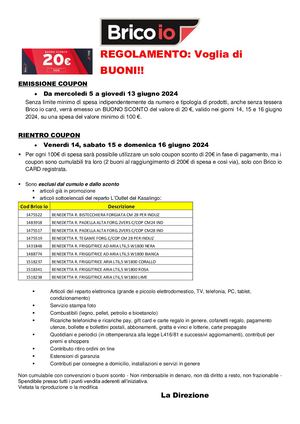 Regolamento Buoni_20€ Su 100€_ 14 15 16 Giugno