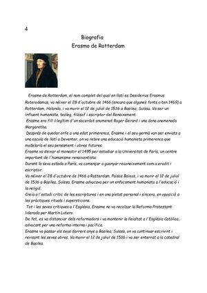 Biografia De Erasmo De Rotterdam (1)