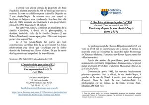 AMFAR A15 520 Fontenay depuis la rue André-Neyts (vers 1950)