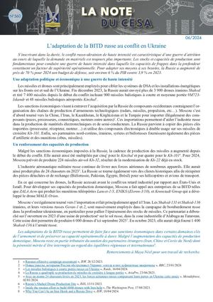 LA NOTE DU CESA N°560