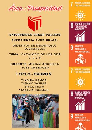 Catálogo ODS 7, 8, 9