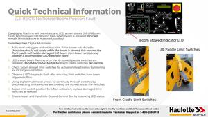QTI LB81 016 No Rotate Boom Position Fault