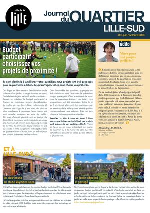 Journal de quartier - Lille-Sud - Juin - octobre 2024