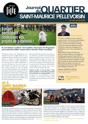 Journal de quartier - Saint-Maurice Pellevoisin - Juin - octobre 2024