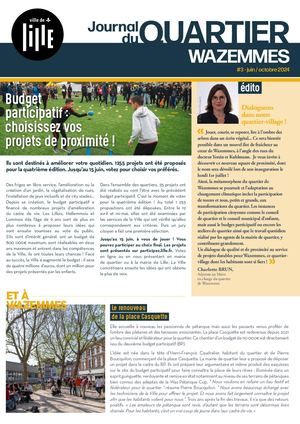 Journal de quartier - Wazemmes - Juin - octobre 2024