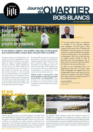 Journal de quartier - Bois-Blancs - Juin - octobre 2024