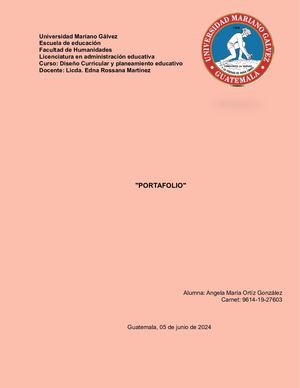 Portafoliio Diseño Curricular