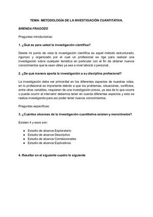 Metodología De La Investigación Cuantitativa