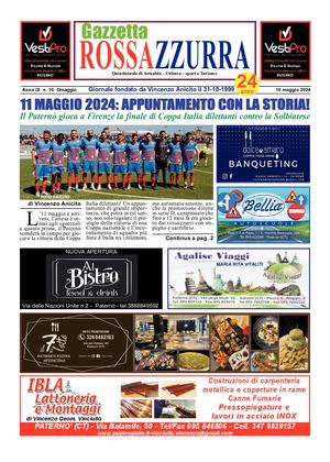 Gazzetta Rossazzurra 11 5 2024 Anno Ix N 10