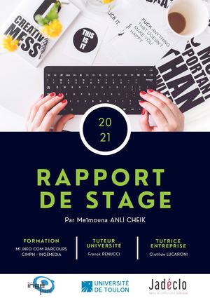 Rapport de Stage 2021 Master I Communication, Innovation & Management De Projets Numérique Université De Toulon