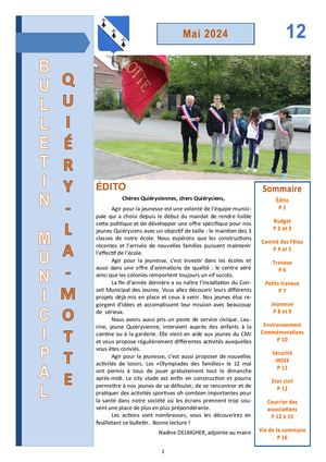 Bulletin 12 Mai 2024