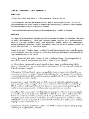 Nanopdf Com Los Escarabajos Vuelan Al Atardecer Maria Gripe