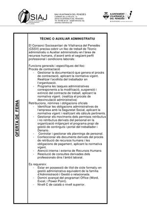 Ofertes De Feina 07 06 24