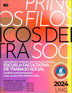 Revista Digital: Principios Filosóficos del Trabajo Social